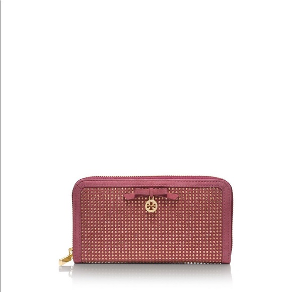 Tory Burch zip continental crystal wallet - Picture 1 of 5